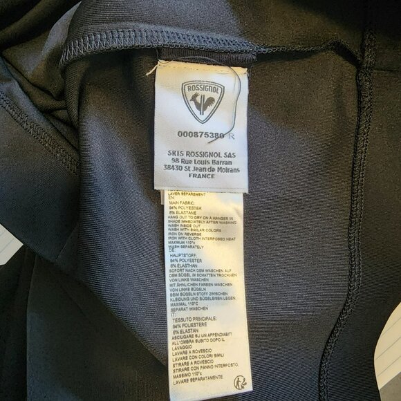 Rossignol Women’s Small Black Long Sleeve Top Iridescent Elbow Patches EUC - Picture 5 of 8